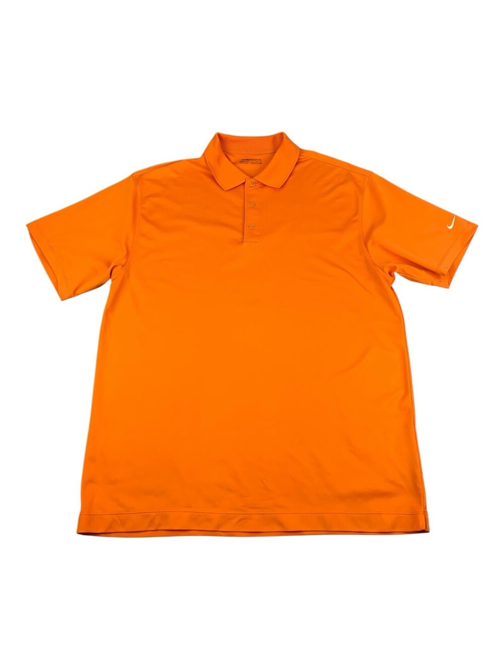 Nike Golf Polo Shirt, Fit Dry, Short Sleeves, Orange, Men's Size XL